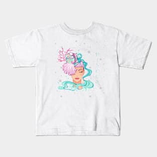 Zodiac Pisces : Born in March Kids T-Shirt